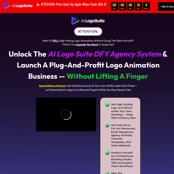Want to SELL High-Paying Logo Animations Without Doing the Work Yourself?