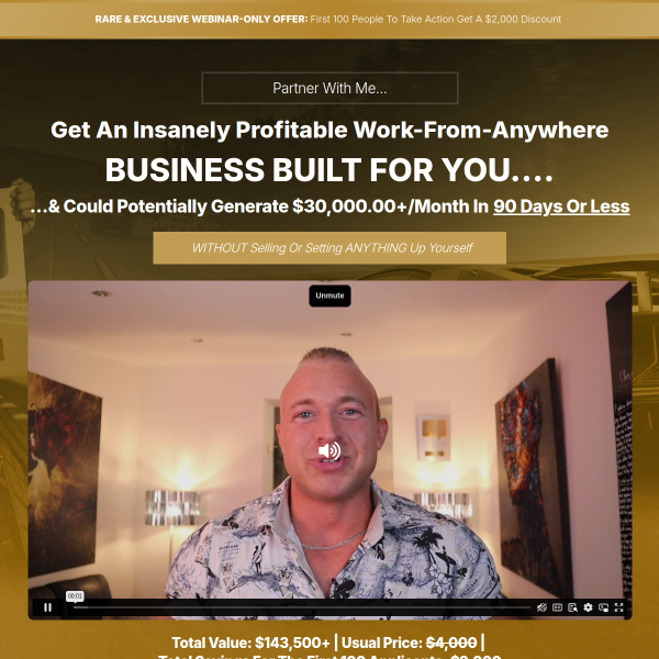 Get An Insanely Profitable Work-From-Anywhere, Business Built FOR YOU….