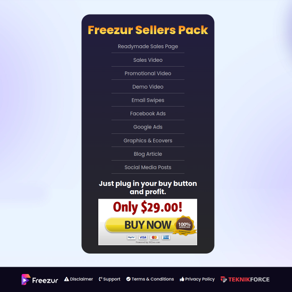 Freezur - Seller’s Pack