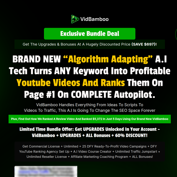 VidBamboo Bundle Deal