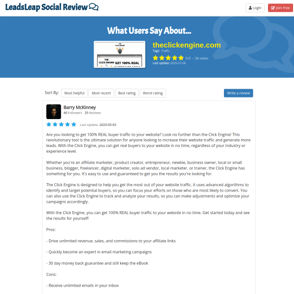 Clickengine Review