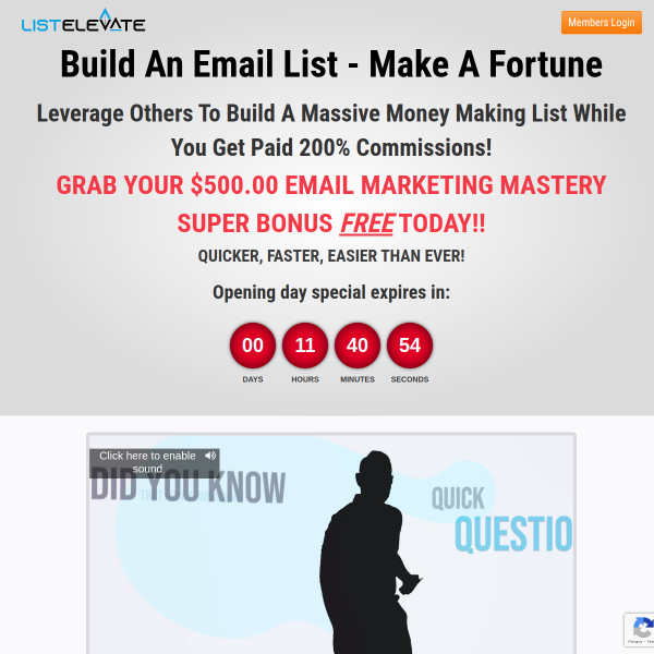 Build An Email List - Make A Fortune