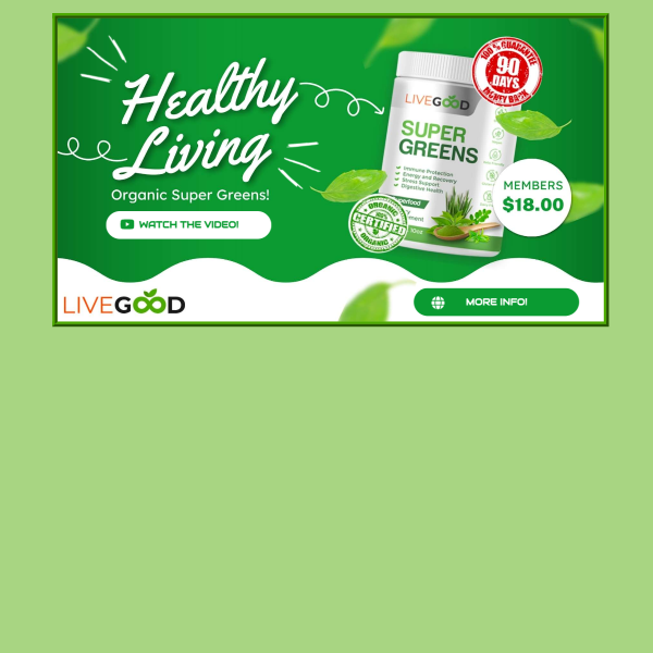 Organic Super Greens - A Safety Net for Your Health!
