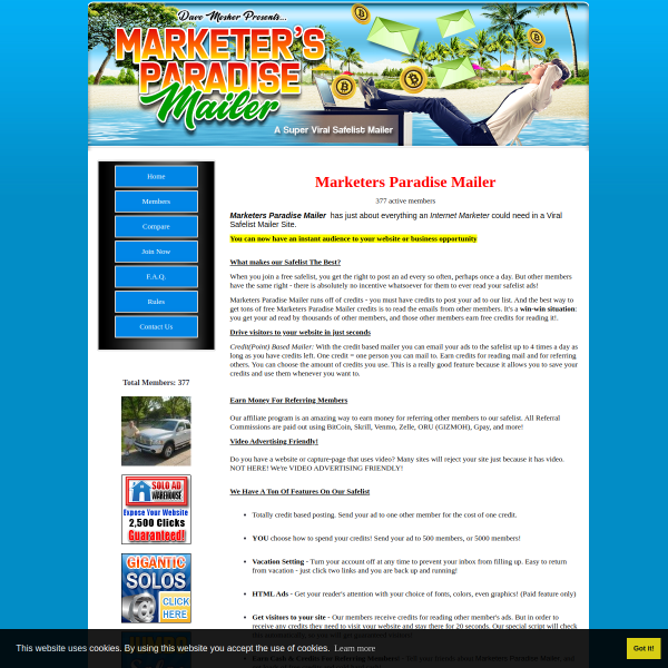 Red Carpet Treatment at MarketersParadiseMailer
