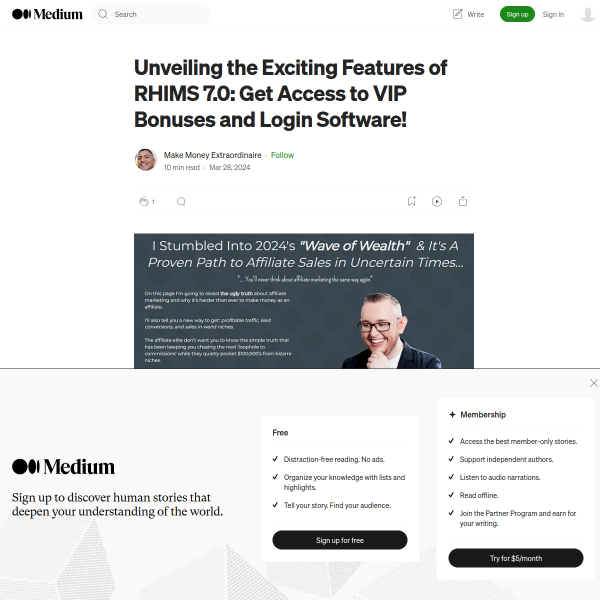 Unveiling the Exciting Features of RHIMS 7.0: Get Access to VIP Bonuses and Login Software!