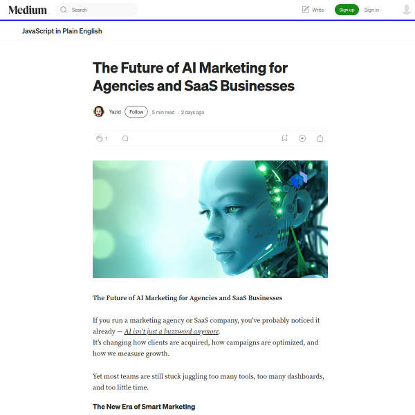 The Future of AI Marketing for Agencies and SaaS Businesses
