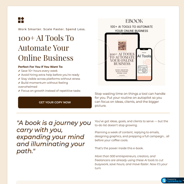 100+ AI Tools To Automate Your Online Business