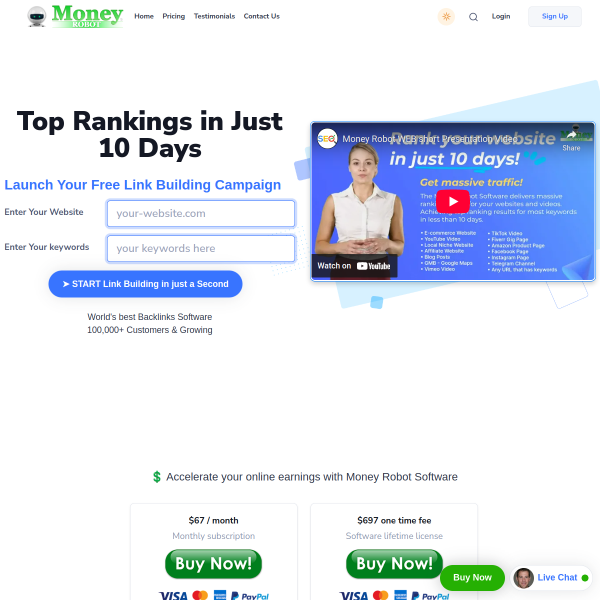 LAUNCH YOUR LINK BUILDING CAMPAIGN & GET TOP RANKING IN 10 DAYS