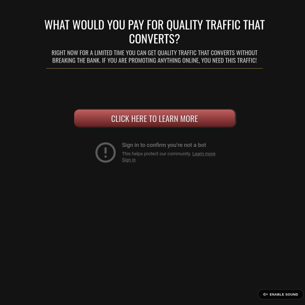 High Converting Traffic That Makes You Money