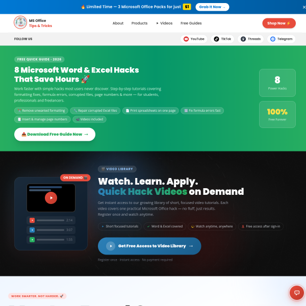 Master Microsoft Office and Become the Most Valuable Person in Your Office