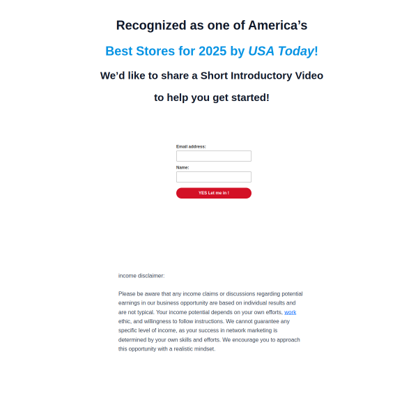 Best Stores for 2025 by USA Today!