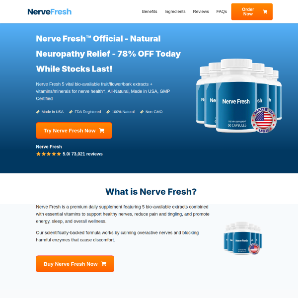 Nerve Fresh® | Advanced Neuropathy & Nerve Support