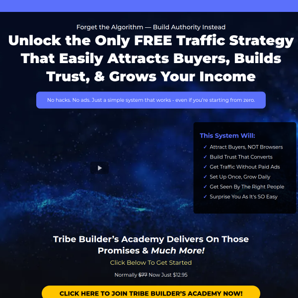 Unlock FREE Traffic: Attract Buyers, Build Trust, Grow Income!