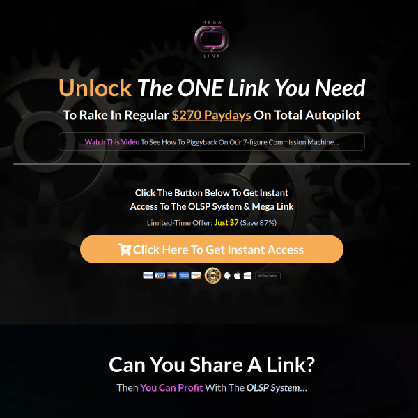 Who else wants to know how to make Commissions From Unlimited Income Streams For Life with ONE Link
