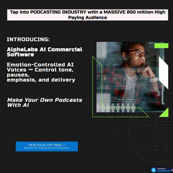AlphaLabs AI Commercial – Create & Launch Podcasts with AI in Minutes