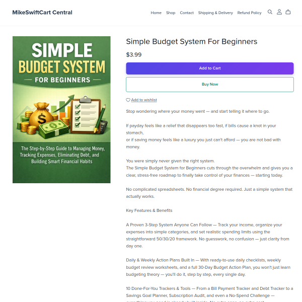 Simple Budget System For Beginners