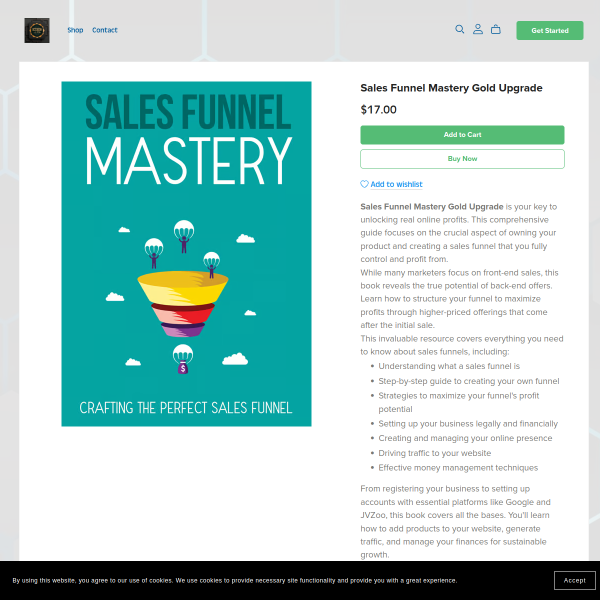 Sales Funnel Mastery Gold Upgrade