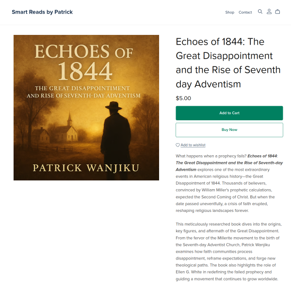 Echoes of 1844: The Great Disappointment and the Rise of Seventh-day Adventism