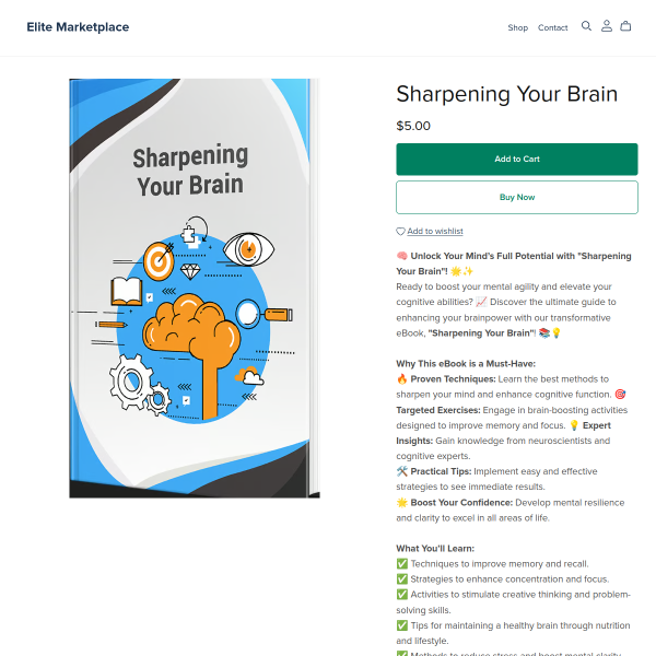 ⚡️ Sharpening Your Brain The Fast, Fun, Foolproof Way to Think Smarter, Focus Harder & Remember More