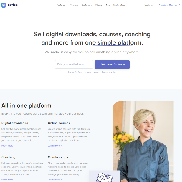 Sell Digital Downloads & Courses - The Easiest Way to Sell Your Work Online