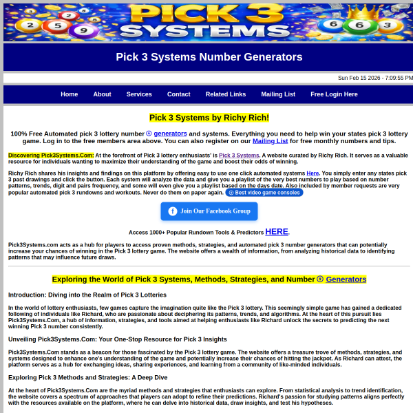 Educational Pick 3 Analysis for — Tools & Tracking