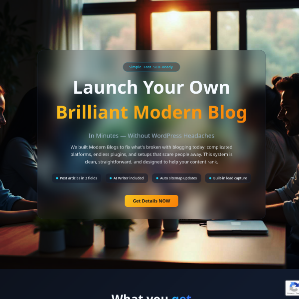 Modern blog