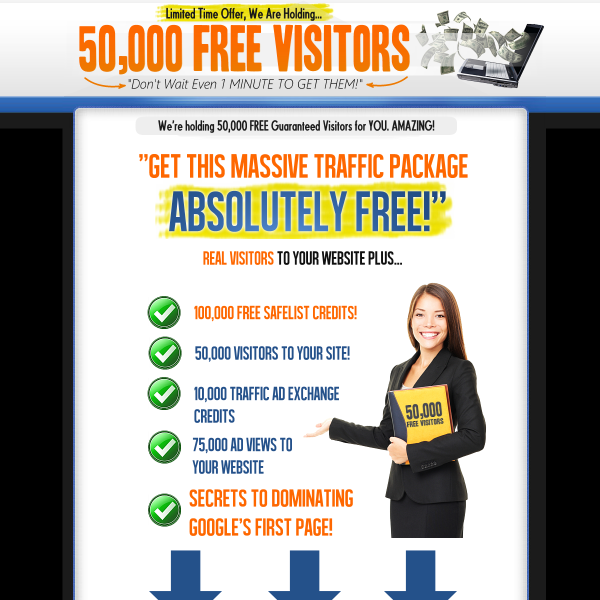 [50,000 Visitors] - Limited Time No Cost Offer