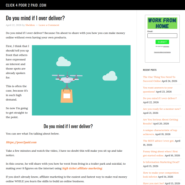 Do you mind if I over deliver?