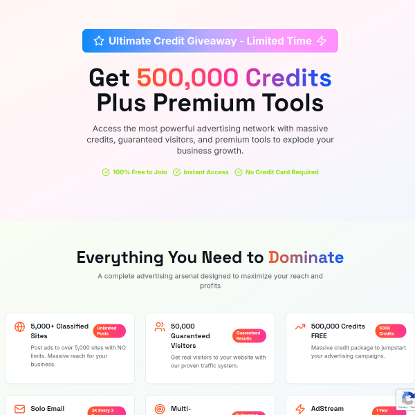 Advertise Free Forever — Start Today