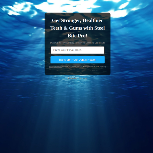 🦷 Steel Bite Pro – Strengthen Your Teeth & Gums Naturally!