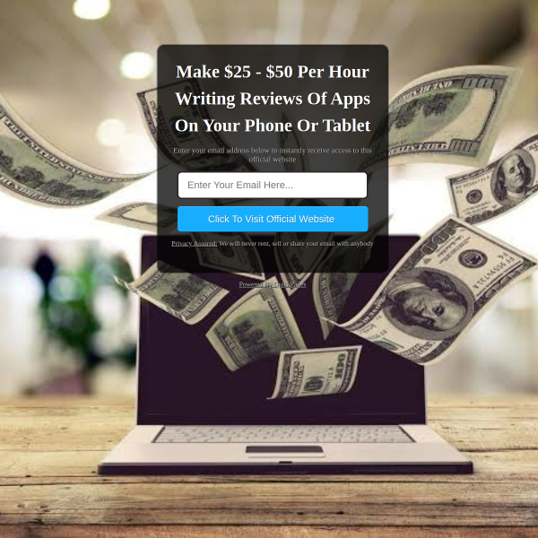 Make $25 - $50 Per Hour Writing Reviews Of Apps On Your Phone Or Tablet... Do Anywhere, Anytime.....