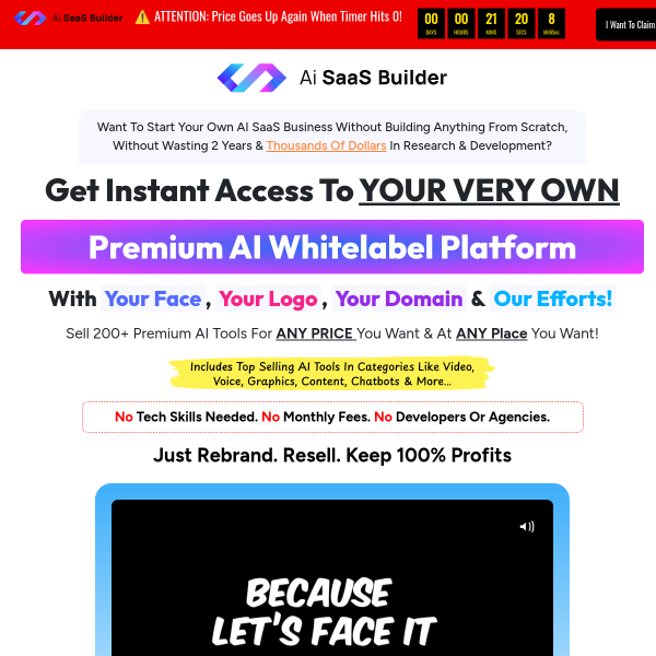 🚀 Start Your Profitable AI SaaS Empire in Minutes!