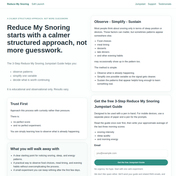 Tired of guessing about snoring?