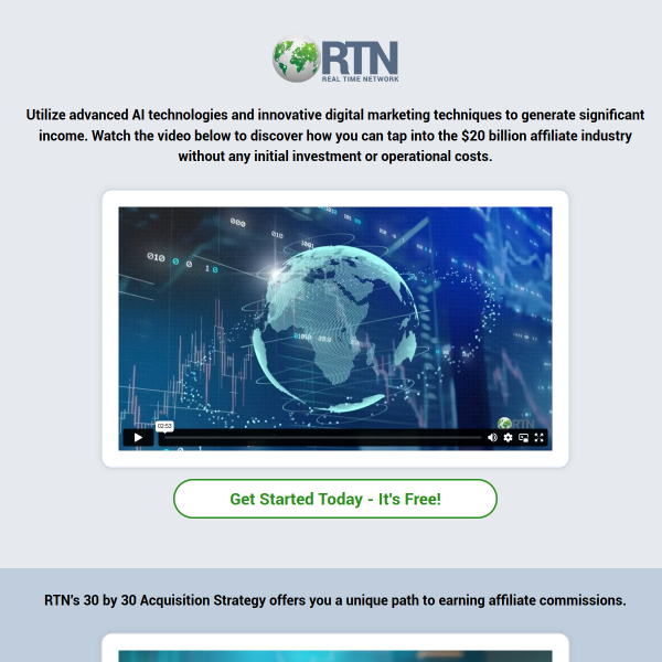 Real Time Network Affiliate Opportunity