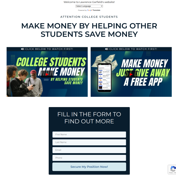 Attention College Students And Parents!