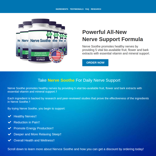 Powerful All-New Nerve Support Formula