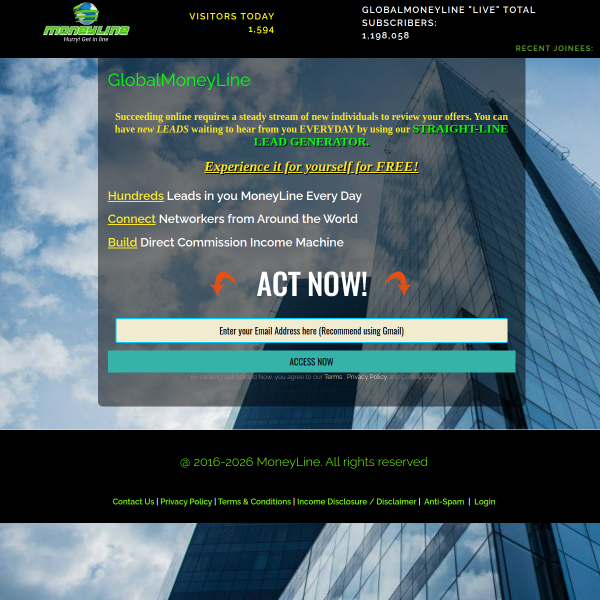 FREE Fresh Leads EVERY DAY from all over the World!!