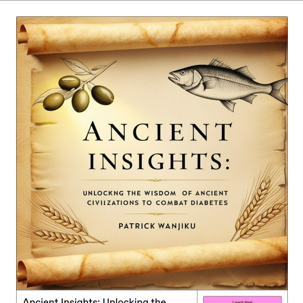 Ancient Insights: Unlocking the Wisdom of Ancient Civilizations to  Combat Diabetes