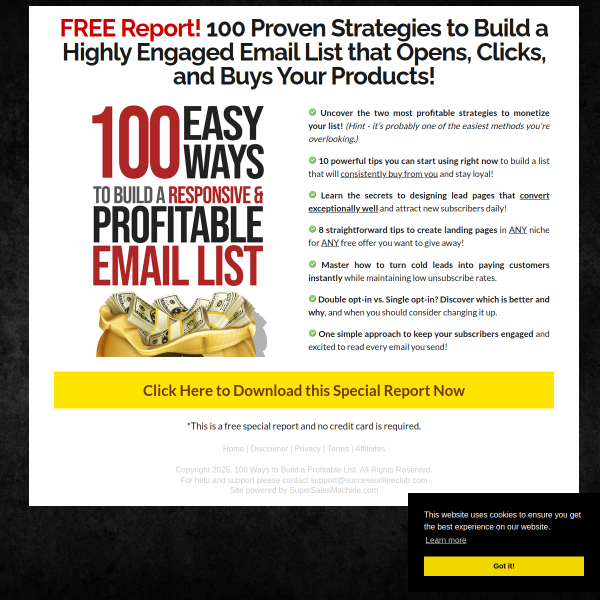 FREE Special Report! Download 