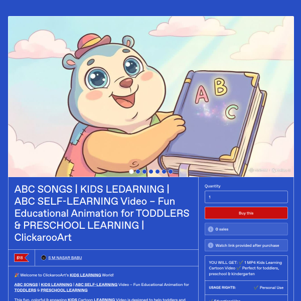 ABC Song for Kids | Fun Alphabet Song | A to C Learning | Cute Kids Cartoon | ABC Nursery Rhyme