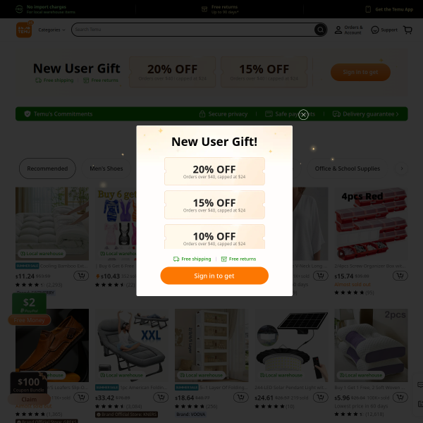 DOWNLOAD temu to get a temu haul $0 Free with your order