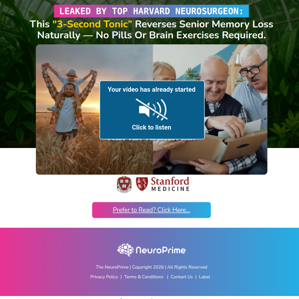 Memory Loss Starts When People Consume This Drink… Preview: (You had it this morning)