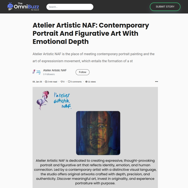 Discover the Soul Behind the Canvas: Atelier Artistic NAF’s Emotional Portraits