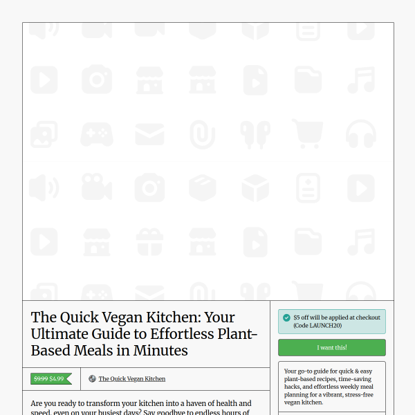 50 Delicious Vegan Recipes for Only $4.99 ??