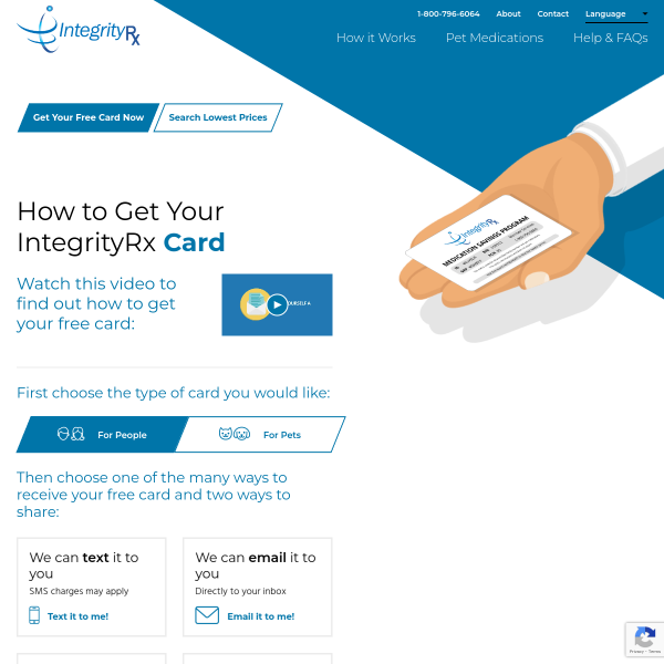 Free prescription card from Integrity RX