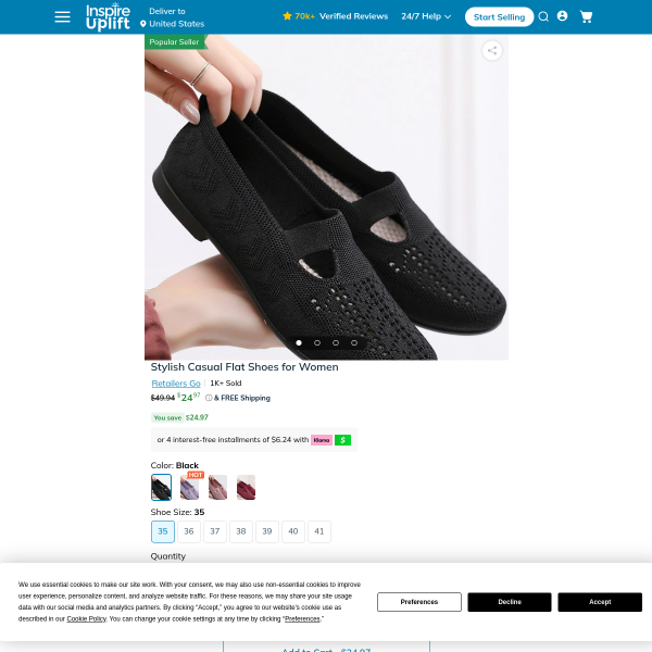 Stylish Casual Flat Shoes for Women