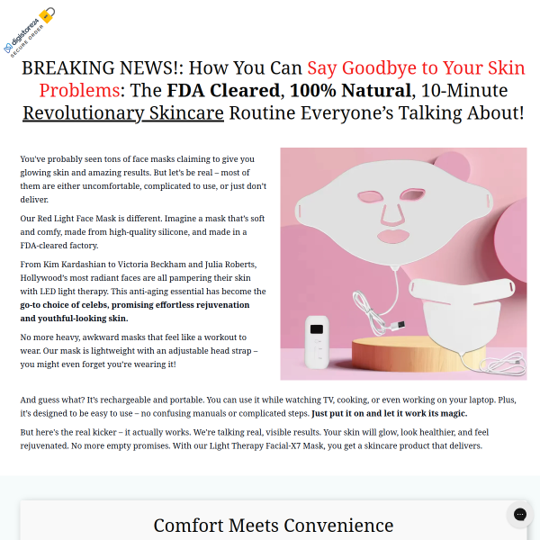 Light Therapy Facial-X7 | Deliverable