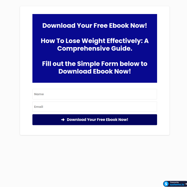 How To Lose Weight Everything: A Comprehensive Guide Free Ebook