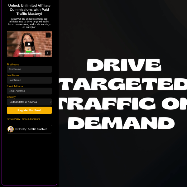 Drive Targeted Traffic On Demand