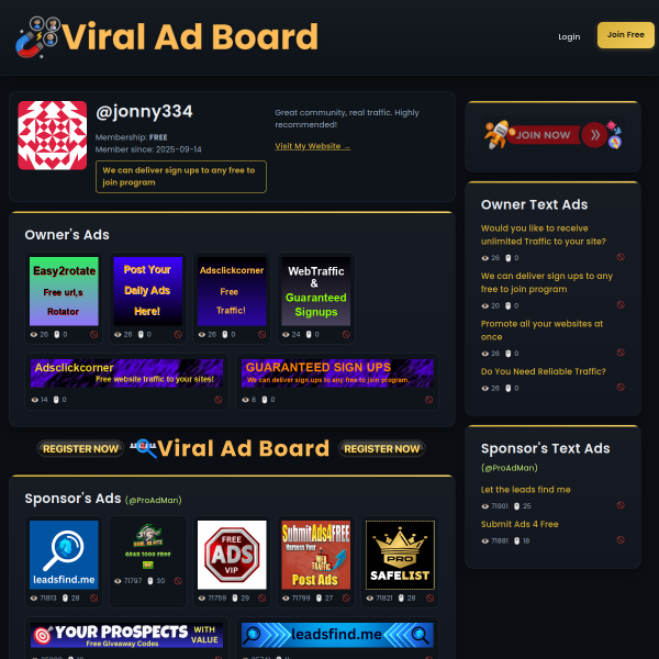 The best viral ad board in the universe!